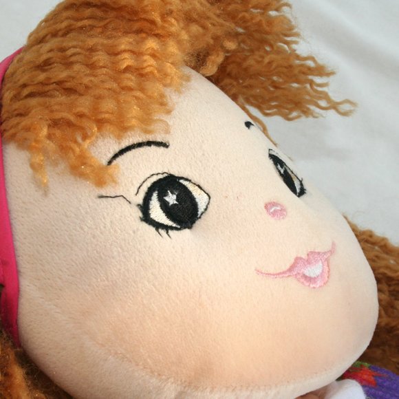 LARGE PLUSH GIRL DOLL TALL CUTE SOFT STUFFIE BIG TOY GIFT SEA ANIMAL DRESS SHOES - Picture 4 of 15